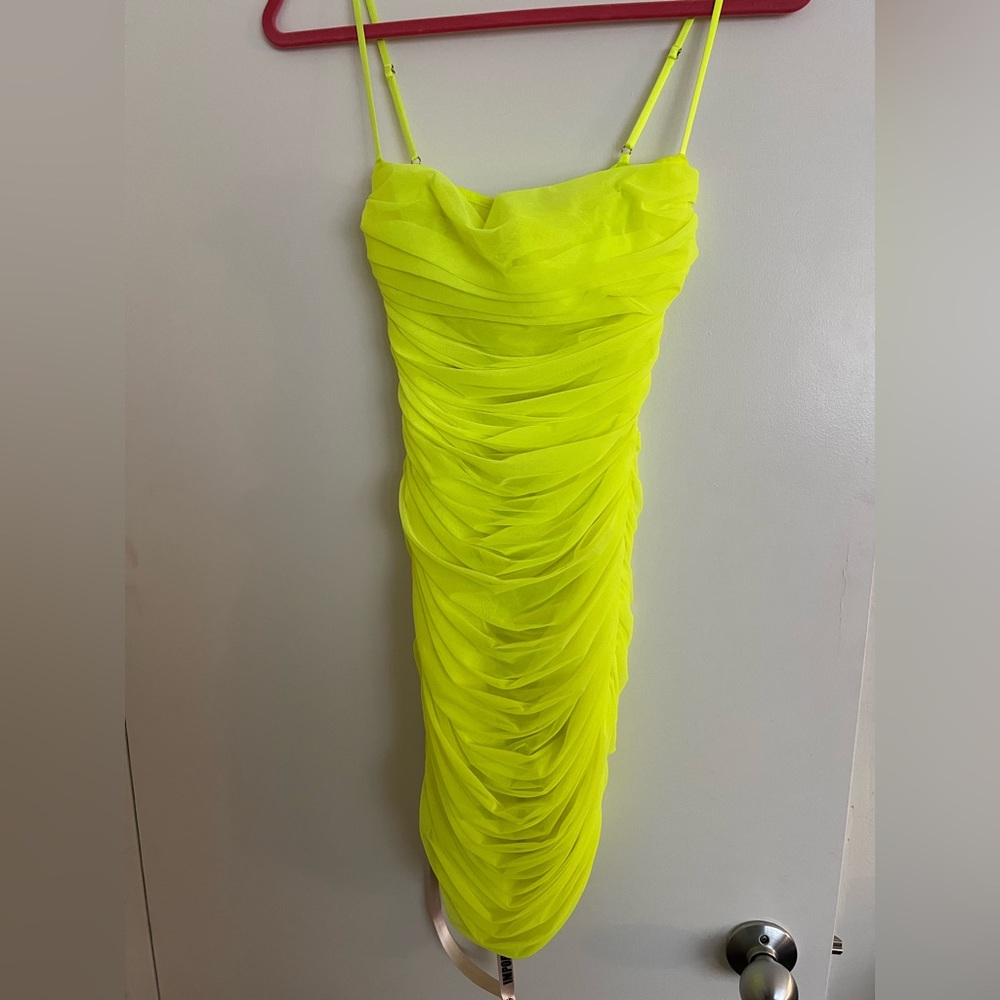 House of CB mini bandage dress (neon)